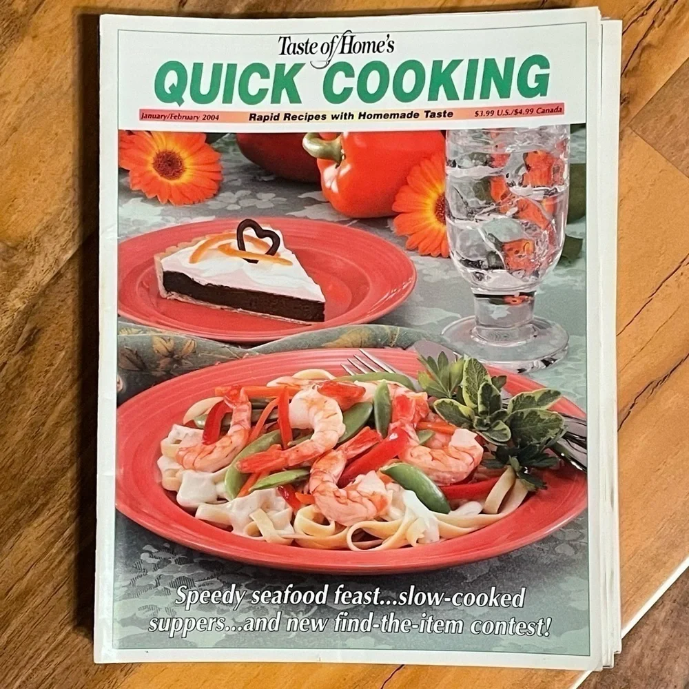 Taste of Home Quick Cooking Magazines Lot/Bundle of 8